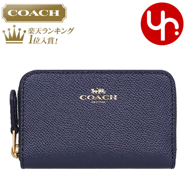 コーチ COACH 財布 コインケース F27569 ミッドナイト 特別送料無料 コーチ ラグジュアリー クロスグレーン レザー スモール ジップアラウンド コインパース アウトレットメンズ レディース ブランド 通販 2022 母の日