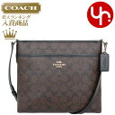 コーチ COACH バッグ ショルダーバッグ F29210 29210 ブラウン×ブラック 特別送料無料 コーチ ラグジュアリー シグネチャー PVC レザー ジップ ファイル クロスボディー バッグ アウトレットレディース ブランド 通販 斜めがけ