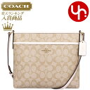 コーチ COACH バッグ ショルダーバッグ F29210 ライトカーキ×チョーク 特別送料無料 コーチ ラグジュアリー シグネチャー PVC レザー ジップ ファイル クロスボディー バッグ アウトレットレディース ブランド 通販 斜めがけ