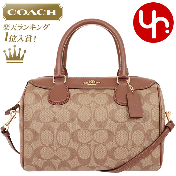 【26時間限定ポイント2倍】コーチ COACH バッグ ショルダーバッグ F32203 カーキ×サドル2 特別送料無料 コーチ ラグジュアリー シグネチャー PVC レザー ベネット ミニ サッチェル アウトレットレディース ブランド 通販 斜めがけ