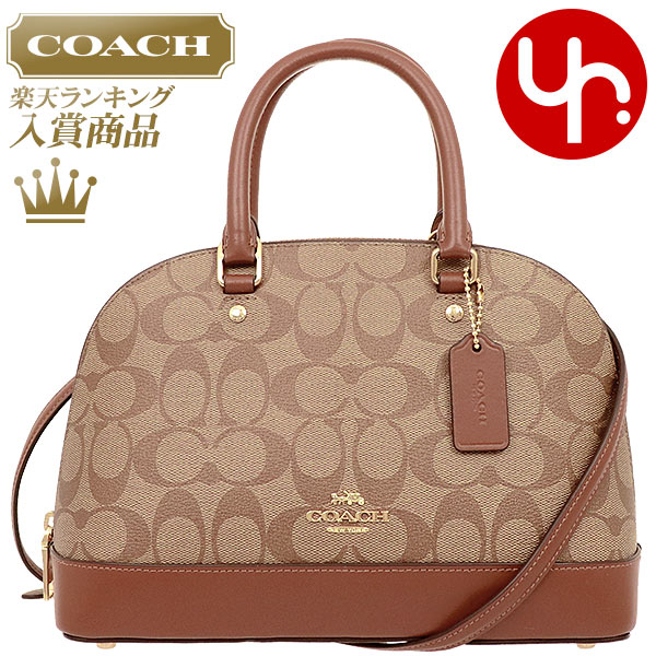 楽天インポートコレクションYRコーチ COACH バッグ ハンドバッグ F27583 カーキ×サドル2 特別送料無料 コーチ ラグジュアリー シグネチャー ミニ シエラ サッチェル アウトレットレディース ブランド 通販 斜めがけ