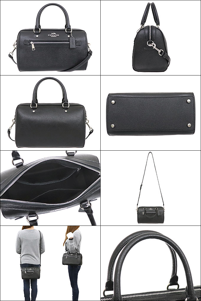 【ポイント10倍 9/6 1時迄】コーチ COACH バッグ ショルダーバッグ F79946 ブラック 特別送料無料 コーチ ラグジュアリー クロスグレーン レザー ローワン サッチェル アウトレットレディース ブランド 通販 斜めがけ 2022 タイムセール