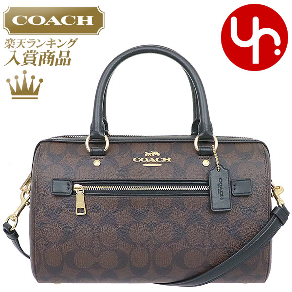 アレックス コーチ COACH バッグ ショルダーバッグ F83607 ブラウン×ブラック 特別送料無料 ラグジュアリー シグネチャー ローワン サッチェル アウトレットレディース ブランド 通販 斜めがけ