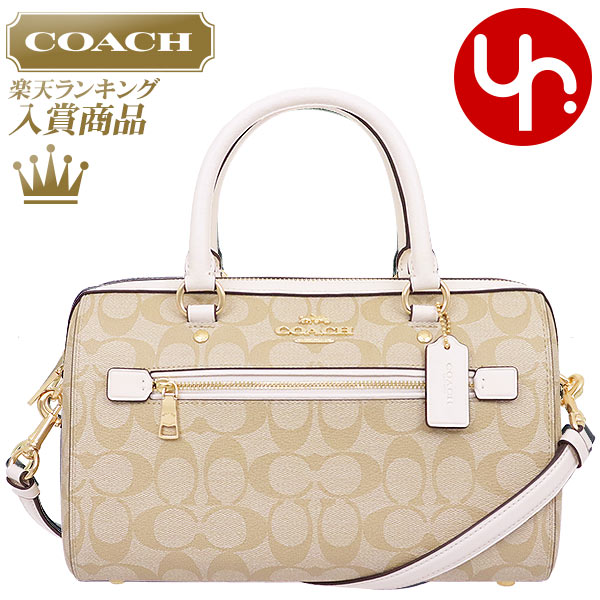 コーチ COACH バッグ ショルダーバッグ F83607 ライトカーキ×チョーク 特別送料無料 ラグジュアリー シグネチャー ローワン サッチェル アウトレットレディース ブランド 通販 斜めがけ