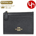 コーチ 財布（レディース） コーチ COACH 財布 コインケース F88250 88250 ブラック 特別送料無料 コーチ ラグジュアリー クロスグレーン レザー ミニ ID キーリング スキニー 2 アウトレットレディース ブランド 通販