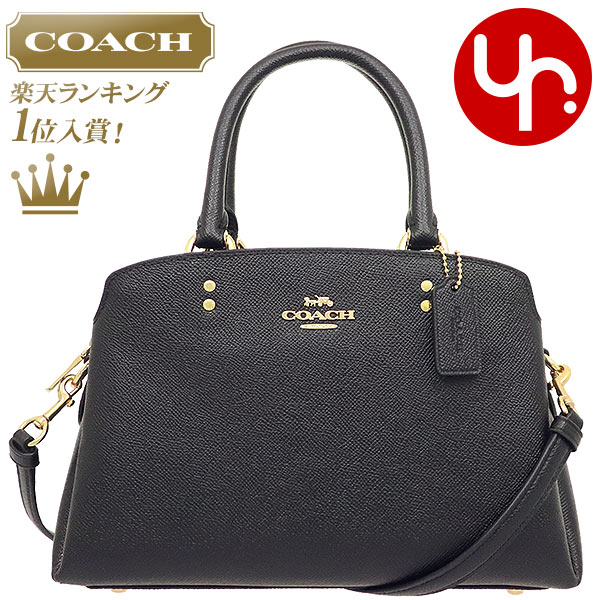 【16時間限定ポイント10倍】コーチ COACH バッグ ハンドバッグ F91146 ブラック 特別送料無料 ラグジュアリー クロスグレーン レザー ミニ リリー キャリーオール アウトレット品レディース ブランド 通販 斜めがけ 2020 クリスマス あす楽