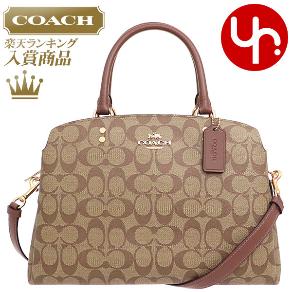コーチ COACH バッグ ハンドバッグ F91495 カーキ×サドル2 特別送料無料 ラグジュアリー シグネチャー リリー キャリーオール アウトレットレディース ブランド 通販 斜めがけ 2021 母の日のサムネイル