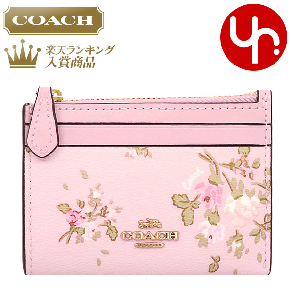 コーチ COACH 財布 コインケース F91788 ブロッサムマルチ 特別送料無料 ローズ ブーケ プリント PVC レザー ミニ ID キーリング スキニー アウトレットレディース ブランド 通販