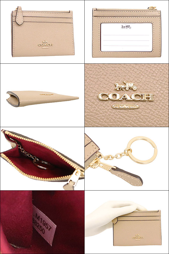 【ポイント10倍 9/6 1時迄】コーチ COACH 財布 コインケース F88250 トープ 特別送料無料 ラグジュアリー クロスグレーン レザー ミニ ID キーリング スキニー 2 アウトレットレディース ブランド 通販 2022 タイムセール