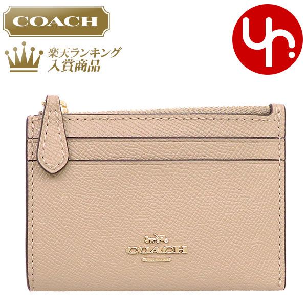 コーチ（COACH) 【72時間限定ポイント2倍】コーチ COACH 財布 コインケース F88250 88250 トープ 特別送料無料 ラグジュアリー クロスグレーン レザー ミニ ID キーリング スキニー 2 アウトレットレディース ブランド 通販