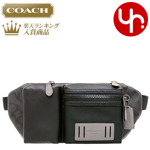 コーチ COACH バッグ ショルダーバッグ F05623 5623 ブラックグレーマルチ 特別送料無料 シグネチャー PVC レザー ライダー ベルト バッグ アウトレットメンズ レディース ブランド 通販 斜めがけ 2021 母の日