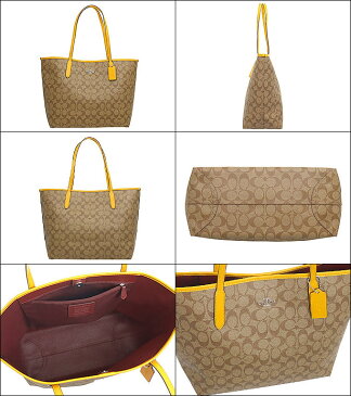 コーチ COACH バッグ トートバッグ F05696 5696 カーキ×オーカー 特別送料無料 ラグジュアリー シグネチャー PVC レザー オープン シティー トート アウトレットレディース ブランド 通販 通勤 2021SS 父の日