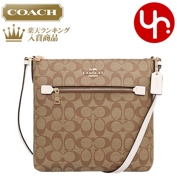 コーチ COACH バッグ ショルダーバッグ FC1554 C1554 カーキ×チョーク 特別送料無料 ラグジュアリー シグネチャー ローワン ファイル バッグ アウトレットレディース ブランド 通販 斜めがけ