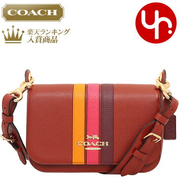 コーチ COACH バッグ ショルダーバッグ F02511 2511 テラコッタ×エレクトリックピンクマルチ 特別送料無料 ヴァーシティ ストライプ ペブルド レザー スモール ジェス メッセンジャー アウトレット品レディース ブランド 通販 斜めがけ 2021SS 父の日
