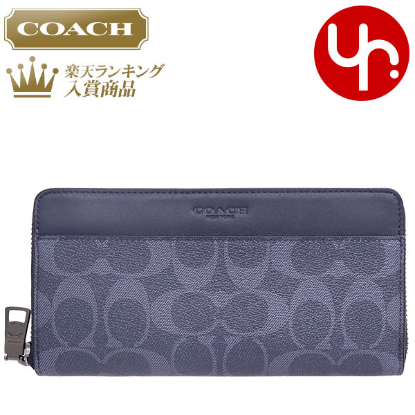 コーチ コーチ COACH 財布 長財布 F58112 デニム 特別送料無料 シグネチャー PVC レザー アコーディオン ジップ アラウンド アウトレットメンズ レディース ブランド 通販