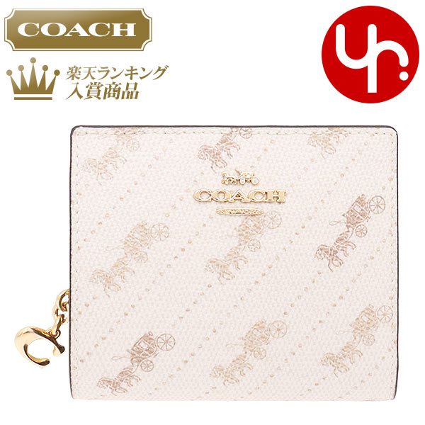 コーチ COACH 財布 二つ折り財布 FC4104 C4104 クリーム 特別送料無料 ホース ア ...