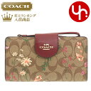 【108時間限定ポイント2倍】コーチ COACH 財布 長財布 FC8729 C8729 カーキマルチ 特別送料無料 ラグジュアリー シグネチャー ワイルドフラワー プリント PVC レザー テック ウォレット アウトレット品レディース ブランド 通販 2022SS