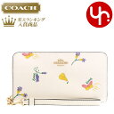 コーチ 長財布 レディース コーチ COACH 財布 長財布 FC8336 C8336 チョークマルチ 特別送料無料 ドリーミー ベジー プリント PVC レザー ロング ジップ アラウンド ウォレット （ストラップ付き） アウトレット品レディース ブランド 通販 2022SS