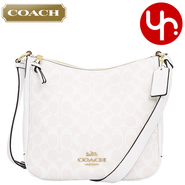 【26時間限定ポイント2倍】コーチ COACH バッグ ショルダーバッグ FC1649 C1649 チョーク×グレイシャーホワイト 特別送料無料 ラグジュアリー シグネチャー エリー ファイル バッグ アウトレット品レディース ブランド 通販 斜めがけ