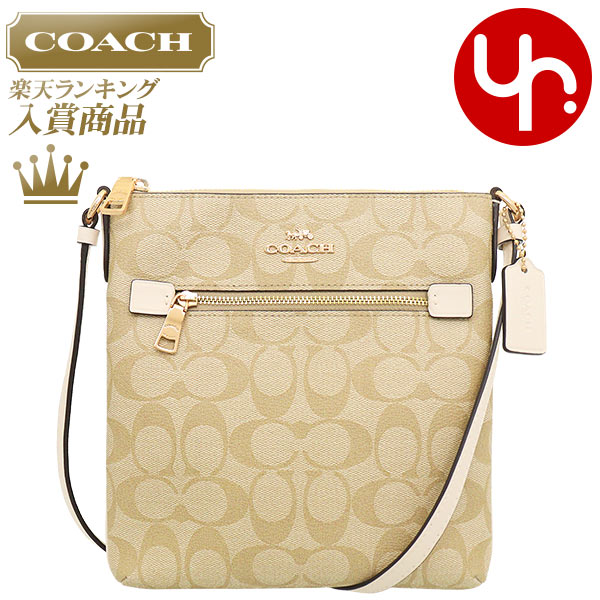 コーチ COACH バッグ ショルダーバッグ FCF340 CF340 ライトカーキ×チョーク 特別送料無料 ラグジュアリー シグネチャー ミニ ローワン ファイル バッグ アウトレット品レディース ブランド 通販 斜めがけ