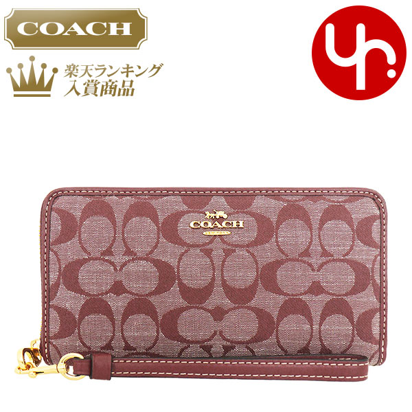 楽天インポートコレクションYR【72時間限定ポイント2倍】コーチ COACH 財布 長財布 FCH369 CH369 ワインマルチ 特別送料無料 シャンブレー シグネチャー ロング ジップ アラウンド ウォレット （ストラップ付き） アウトレット品レディース ブランド 通販 2023SS