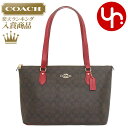 コーチ COACH バッグ トートバッグ FCH504 CH504 ブラウン×1941レッド 特別送料無料 ラグジュアリー シグネチャー ギャラリー トート ..