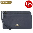 コーチ 長財布 レディース コーチ COACH 財布 長財布 FC5610 C5610 ミッドナイト 特別送料無料 ラグジュアリー ペブルド レザー ダブル ジップ ウォレット アウトレット品レディース ブランド 通販 2023AW