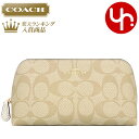 コーチ（COACH) コーチ COACH 小物 ポーチ F53385 53385 ライトカーキ×チョーク 特別送料無料 ラグジュアリー シグネチャー PVC コスメティック ケース 17 アウトレット品レディース ブランド 通販 2023AW