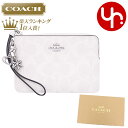 コーチ COACH 小物 ポーチ FCN044 CN044 チョーク×グレイシャーホワイトマルチ 特別送料無料 シグネチャー キャンバス コーナー ジップ リストレット アンド チャーム 3点セット (ボックス付き) アウトレット品レディース ブランド 通販 2023AW