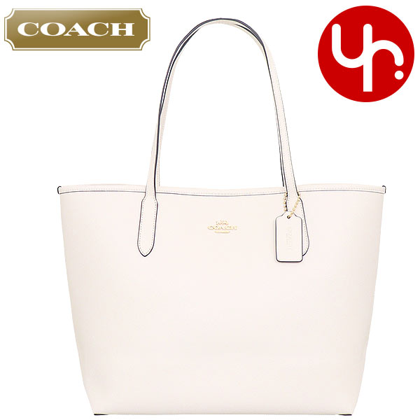 コーチ 革トートバッグ レディース コーチ COACH バッグ トートバッグ FCR111 CR111 チョーク 特別送料無料 ダブル フェース レザー シティー トート アウトレット品レディース ブランド 通販 通勤 2024SS