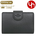 コーチ 革二つ折り財布 レディース 【24時間限定ポイント5倍】コーチ COACH 財布 二つ折り財布 FCP417 CP417 ブラック 特別送料無料 リファインド ペブルド レザー ミディアム コーナー ジップ ウォレット アウトレット品レディース ブランド 通販 L型 2024SS