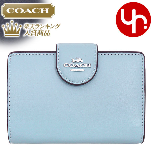 コーチ 二つ折り財布 レディース コーチ COACH 財布 二つ折り財布 FCR791 CR791 コーンフラワー×フィールドフローラ 特別送料無料 リファインド カーフ レザー ミディアム コーナー ジップ ウォレット アウトレット品レディース ブランド 通販 2024SS