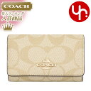 コーチ（COACH) 【48時間限定ポイント2倍】コーチ COACH 小物 キーケース F77998 77998 ライトカーキ×ローズ 特別送料無料 シグネチャー 5連 キーケース アウトレット品レディース ブランド 通販 2024SS