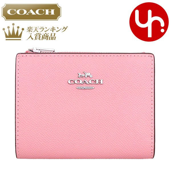 コーチ COACH 財布 二つ折り財布 FCR983 CR983 フラワーピンク 特別送料無料 クロスグレーン レザー ビルフォールド ウォレット アウトレット品レディース ブランド 通販 2024SS