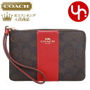 【72時間限定ポイント2倍】コーチ COACH 小物 ポーチ FCW854 CW854 ウォルナット×ボールドレッド 特別送料無料 シグネチャー コーテッド キ...