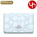 コーチ COACH 財布 三つ折り財布 FCBO80 CBO80 アイスブルー 特別送料無料 スケッチ シグネチャー コーテッド キャンバス スモール トライフ...