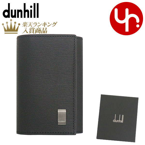 ダンヒル Dunhill 小物 キーケース DU19F2F50SG ブラック 特別送料無料 サイドカー レザー ガンメタル ロゴ プレート 6連 キーケースメンズ ブランド 通販
