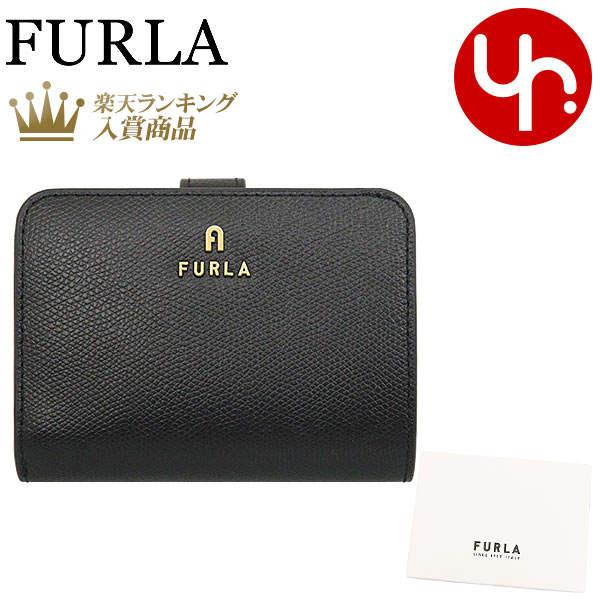 フルラ 二つ折り財布 レディース フルラ FURLA 財布 二つ折り財布 WP00315 ARE000 オニキス×ネロ O6000 ONYX/NERO 特別送料無料 フルラ カメリア レザー スモール コンパクト ウォレットレディース ブランド 通販 L型 2023SS