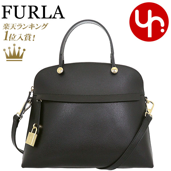 フルラ ハンドバッグ（レディース） 【26時間限定ポイント5倍】フルラ FURLA バッグ ハンドバッグ WB01285 ARE000 オニキス×ネロ O6000 ONYX/NERO 特別送料無料 パイパー レザー ミディアム ドーム ハンドバッグレディース ブランド 通販 2023AW