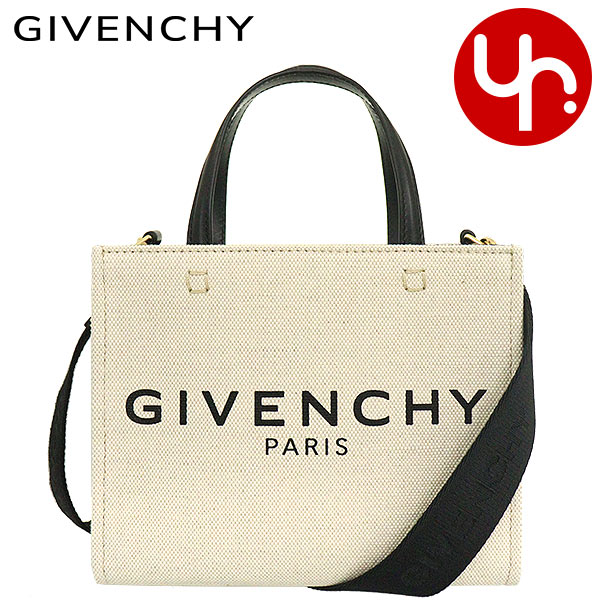 ジバンシィ 【26時間限定ポイント2倍】ジバンシィ GIVENCHY バッグ ショルダーバッグ BB50N0B1DR ベージュ×ブラック 特別送料無料 キャンバス ロゴ ミニ G トート バッグレディース ブランド 通販 斜めがけ