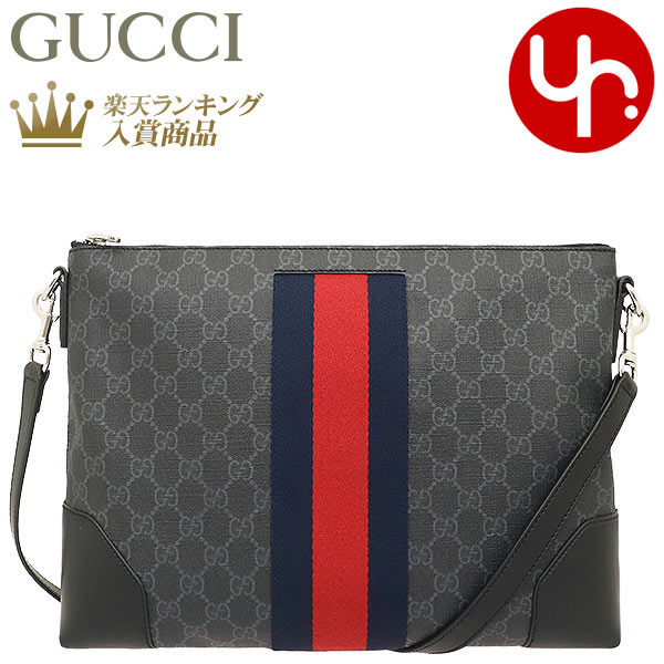 グッチ ショルダーバッグ（レディース） グッチ GUCCI バッグ ショルダーバッグ 474139 K5ICN ブラック×グレー 特別送料無料 GG スプリーム キャンバス ウェブ ストライプ メッセンジャー メンズ レディース ブランド 通販 斜めがけ 通勤