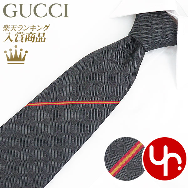 【ポイント2倍 6/4 21時-6/6 0時迄】グッチ GUCCI アパレル ネクタイ 456522 4B002 ブラック 特別送料無料 AREND GG パターン ロゴ ウェブ ライン シルク ネクタイメンズ ブランド 通販 タイムセール