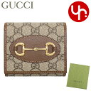 【48時間限定ポイント2倍】グッチ GUCCI 財布 二つ折り財布 621891 92TCG ベージュエボニー×ブラウン 特別送料無料 GGスプリームキャンバス レザー ホースビット バイフォールド ウォレットレディース ブランド 通販 L型