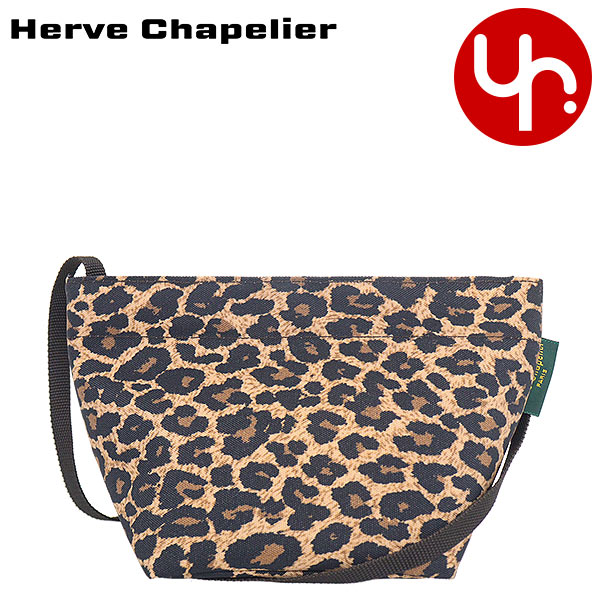 エルベシャプリエ ショルダーバッグ レディース エルベシャプリエ Herve Chapelier バッグ ショルダーバッグ 1927F パンサー 特別送料無料 スクエア ベース ナイロン レオパード エクストラスモール ショルダーバッグレディース ブランド 通販 斜めがけ 2023SS