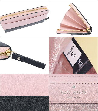 ケイトスペード kate spade 財布 長財布 WLRU2670 ウォームベラム×ブラック 特別送料無料 ローレル ウェイ レザー ジップ アラウンド アウトレット品激安 レディース ブランド セール 通販 SALE 2019 令和 母の日 あす楽