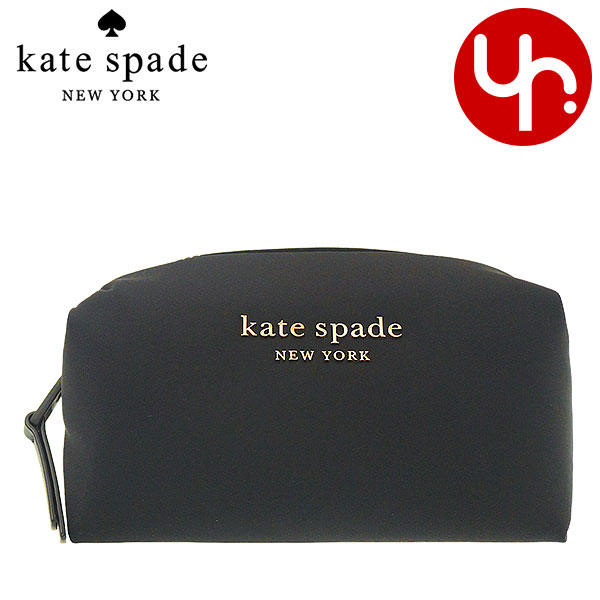 【28時間限定ポイント10倍】ケイトスペード kate spade 小物 ポーチ PWR00239 ブラック 特別送料無料 エブリシング パフィー ザ リトル ベター リナイロン ミディアム コスメティック ケースレディース ブランド 通販 2022SS