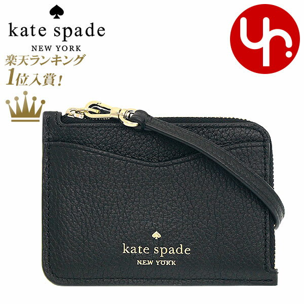 ケイトスペード 【72時間限定ポイント2倍】ケイトスペード kate spade 小物 カードケース WLR00398 ブラック 特別送料無料 レイラ ペブルド レザー スモール カード ホルダー コインケース リストレット アウトレット品レディース ブランド 通販