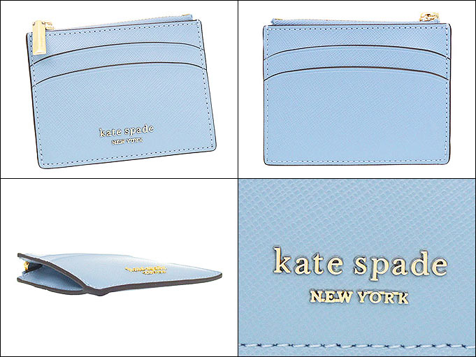 【10時間限定ポイント10倍】ケイトスペード kate spade 小物 カードケース PWR00017 モーニングスカイ 特別送料無料 スペンサー サフィアーノ レザー コイン カード ケースレディース ブランド 通販 2022SS