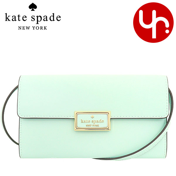 ケイトスペード　ポシェット 【76時間限定ポイント3倍】ケイトスペード kate spade バッグ ショルダーバッグ KB545 ターコイズグラス 特別送料無料 リーガン スムース レザー ウォレット クロスボディー アウトレット品レディース ブランド 通販 斜めがけ 2023SS