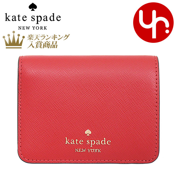 ケイト・スペード ニューヨーク 革二つ折り財布 レディース 【76時間限定ポイント3倍】ケイトスペード kate spade 財布 二つ折り財布 KC581 キャンディドチェリー 特別送料無料 マディソン サフィアーノ レザー スモール バイフォールド ウォレット アウトレット品レディース ブランド 通販 2023AW